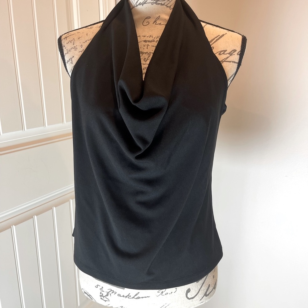 Black halter top